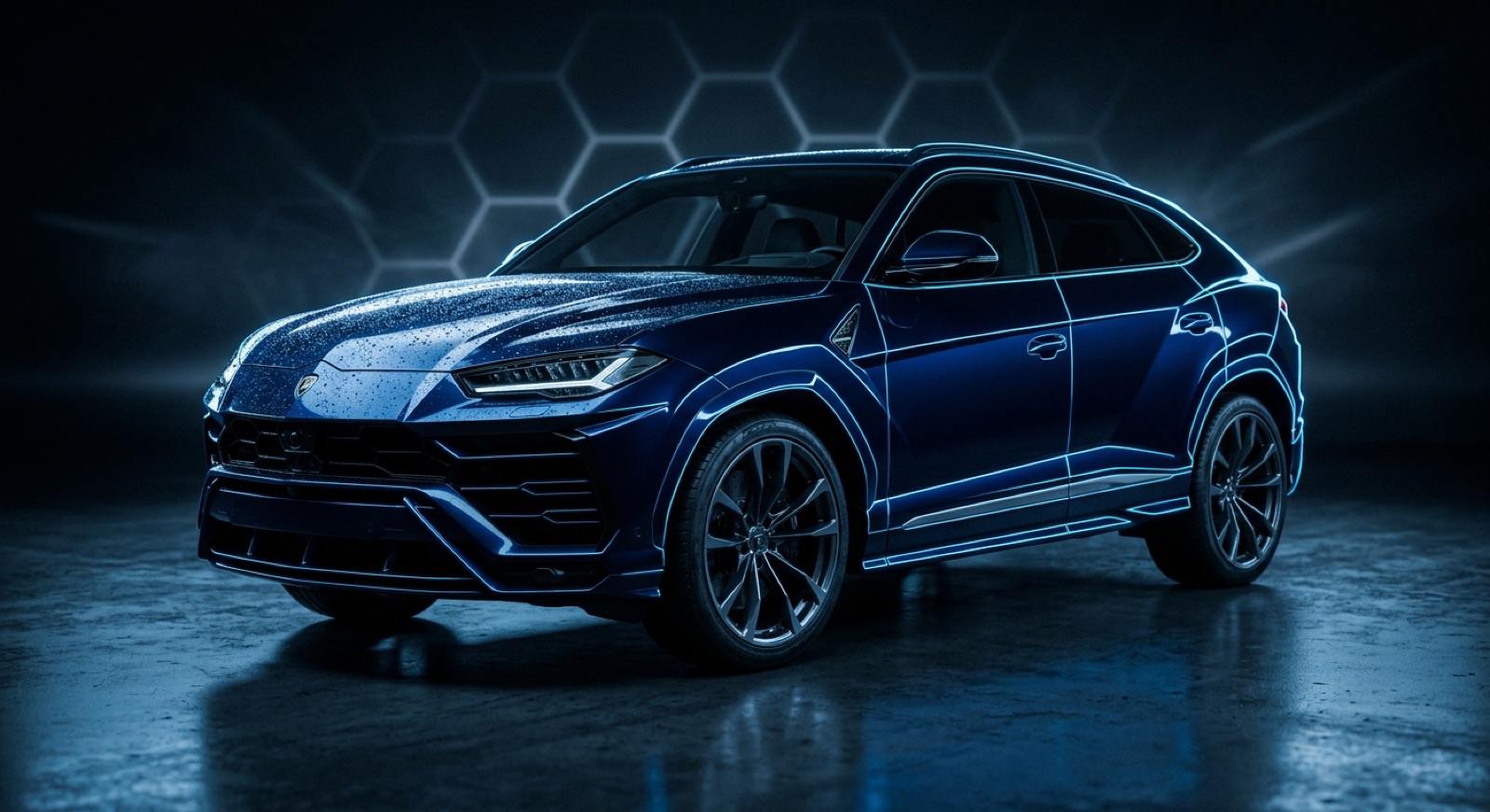 Graphene Coating Brisbane, a glossy luxury car finished with Kovalent Graphene Matrix